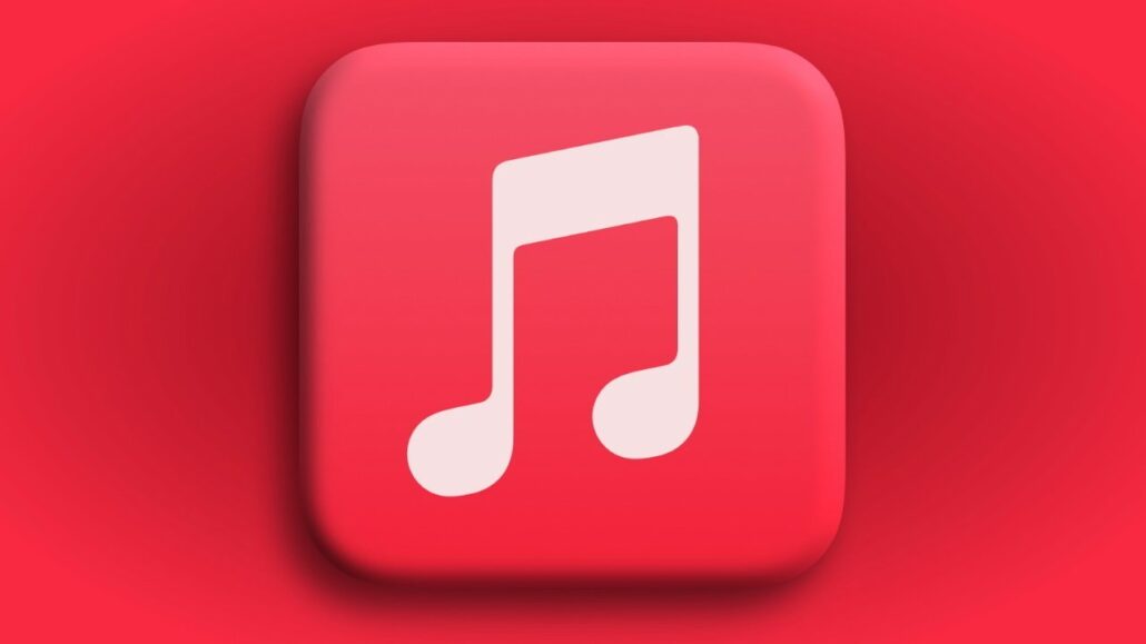 Red rounded-square app icon featuring a white musical note on a red gradient background.