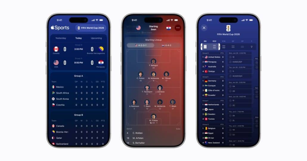 Apple Sports expands to more than 90 new countries and regions