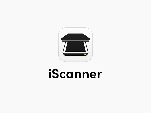 iScanner app logo: a stylized black scanner inside a rounded square.