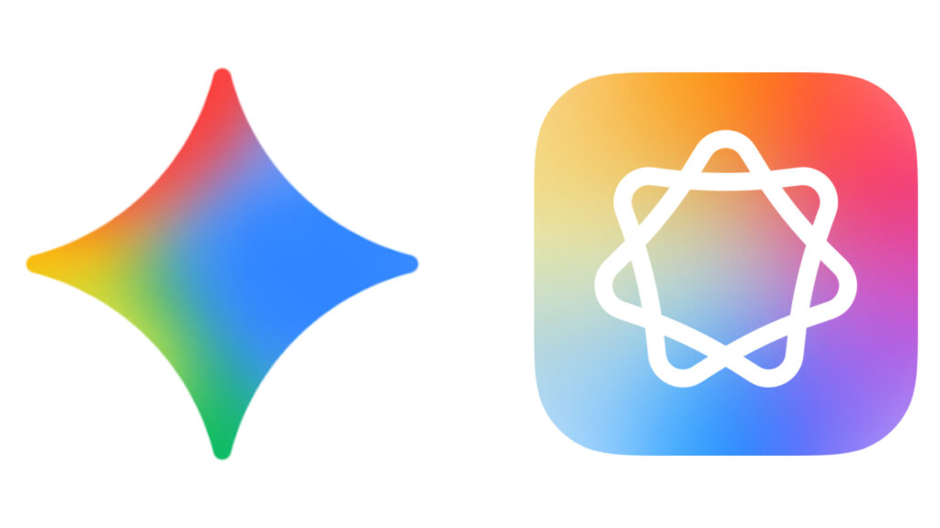 Flutter and React Native logos side by side, with colorful gradients on a white background.