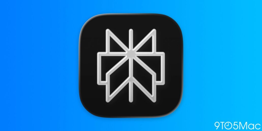 Perplexity Computer adding ability to split tasks between local and cloud models - Dans Tutorials - Dans Tutorials Black rounded-square app icon with a white neon geometric logo on a blue gradient background, decorative image for an article.